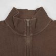 画像3: 90's Polo Ralph Lauren ハーフジップ コットンニット "BROWN" (3)