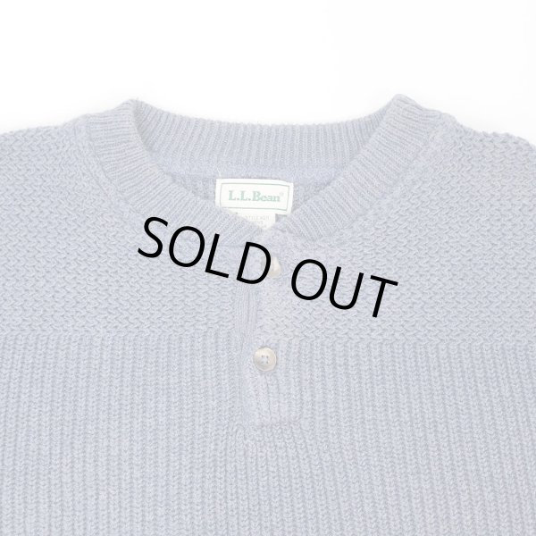 画像3: 90's L.L.Bean ヘンリーネック コットンニット "MADE IN USA" (3)