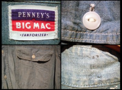 画像2: 60's PENNY'S BIGMACシャンブレーシャツ