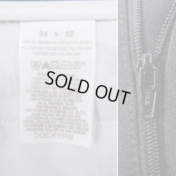 画像4: Early 00's Levi's × DOCKERS アクションスラックス "BLACK / W34 L32" (4)