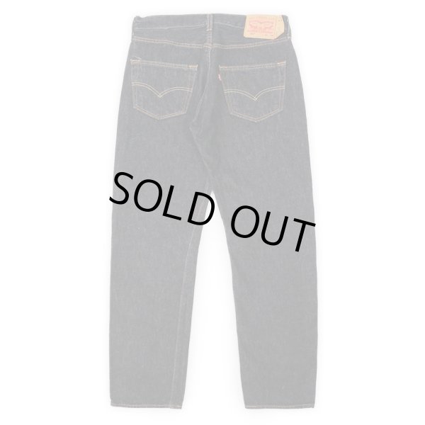 画像2: 00's Levi's 501 先染めブラックデニムパンツ (2)