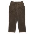 画像1: 00's Polo Ralph Lauren ノータック 太畝コーデュロイトラウザー "DARK BROWN / W34 L30" (1)
