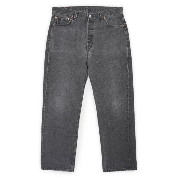 画像1: Early 00's Levi's 501 ブラックデニムパンツ "MADE IN USA / W36 L30" (1)