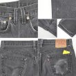 画像5: Early 00's Levi's 501 ブラックデニムパンツ "MADE IN USA / W36 L30" (5)