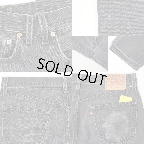 画像5: Early 00's Levi's 501 ブラックデニムパンツ "MADE IN USA / W36 L30" (5)