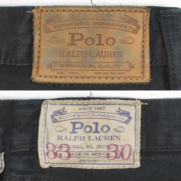 画像3: 00's Polo Ralph Lauren ブラックデニムパンツ "W33 L30" (3)