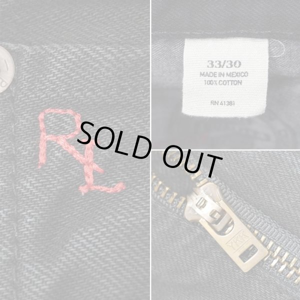 画像4: 00's Polo Ralph Lauren ブラックデニムパンツ "W33 L30" (4)