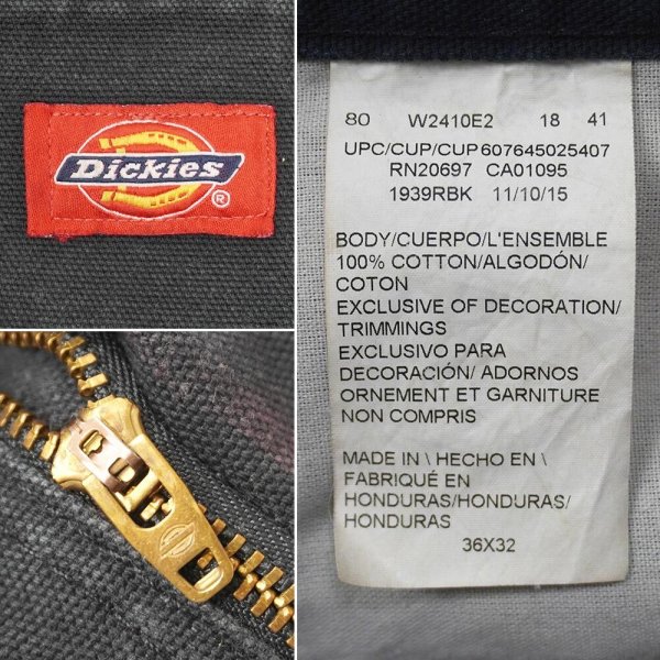 画像3: 00's Dickies ダックペインターパンツ "BLACK / W36 L32" (3)