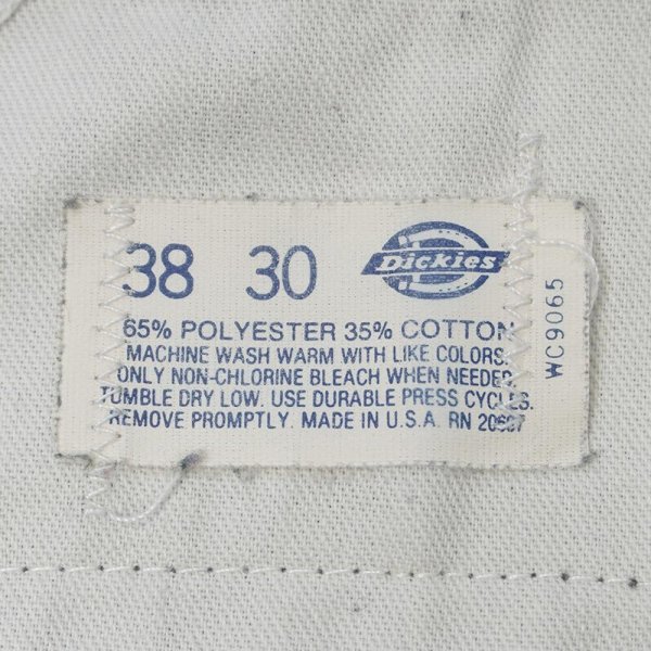 画像3: 80's Dickies 874 ワークパンツ "MADE IN USA / OLIVE / W38 L30" (3)