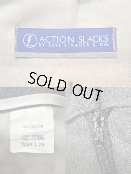 画像3: 00's Levi's ACTION SLACKS “HEATHER GRAY / W34 L29” (3)