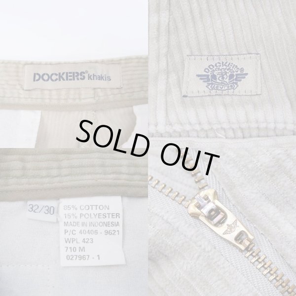 画像3: 90-00's DOCKERS 2タック 太畝コーデュロイパンツ (3)