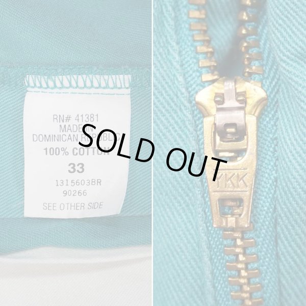 画像5: 90's Polo Ralph Lauren 2タック チノショーツ "SEA GREEN" (5)