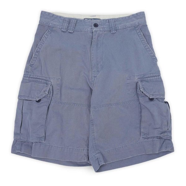 画像1: 00's Polo Ralph Lauren 6ポケット カーゴショーツ “Light Blue” (1)