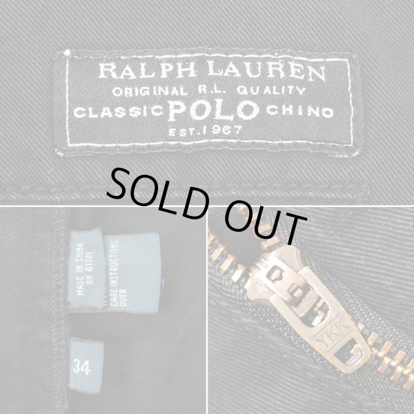 画像4: 00's Polo Ralph Lauren ノータック チノショーツ "PROSPECT SHORT / BLACK" (4)