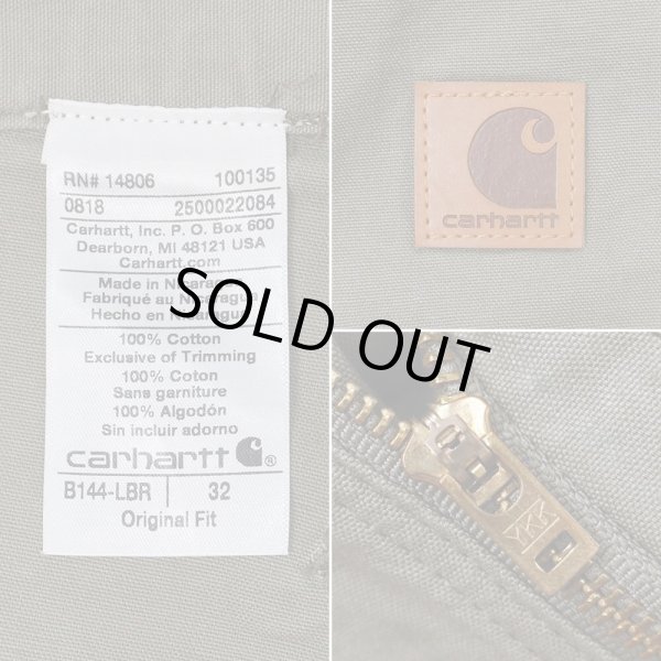 画像3: 00's Carhartt ライトダック ペインターショーツ "B144 LBR / W32" (3)