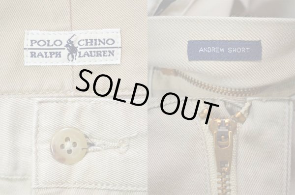 画像4: 90's POLO Ralph Lauren 2タック チノショーツ “DEADSTOCK / W34” (4)