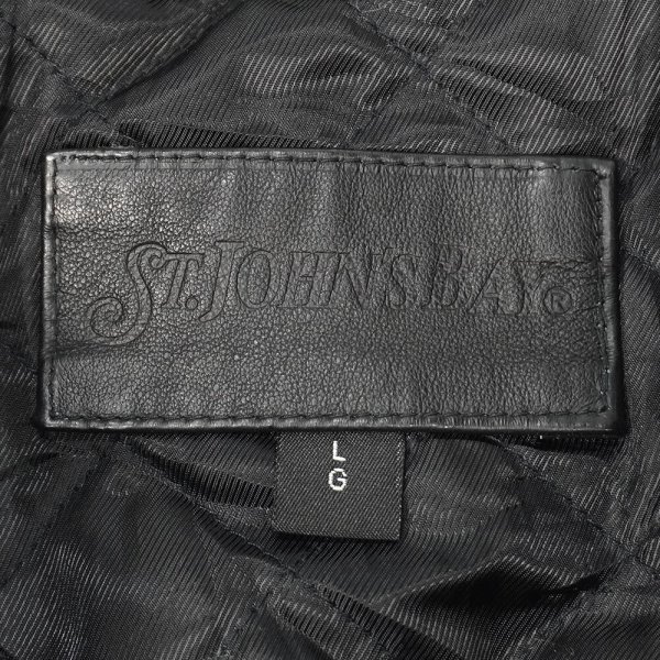 画像2: 00's ST JOHN'S BAY レザースポーツジャケット (2)