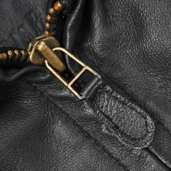 画像4: 00's ST JOHN'S BAY レザースポーツジャケット (4)