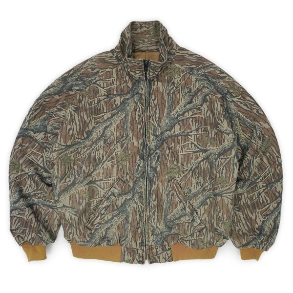 画像1: 90's Gander Mountain リアルツリーカモ柄 スタンドカラー ブルゾン (1)