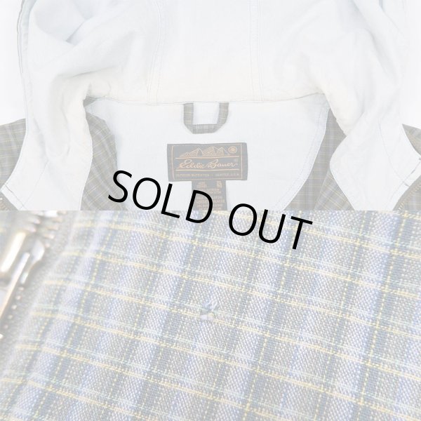 画像4: 80-90's Eddie Bauer チェック柄 コットンアノラックパーカー "黒タグ" (4)