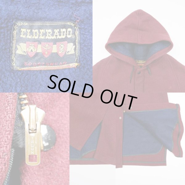 画像3: 60's ELDERADO ボアライナー付き ウール フーディーコート (3)