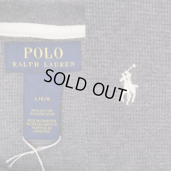画像2: 00's Polo Ralph Lauren L/S サーマル "GRAY / DEADSTOCK" (2)