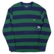 画像1: 00's Polo Ralph Lauren ボーダー柄 L/S サーマル "DEADSTOCK" (1)