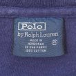 画像2: 90's Polo Ralph Lauren ロゴ刺繍 L/S Tシャツ "NAVY" (2)