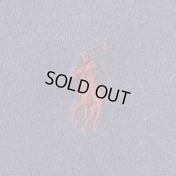 画像3: 90's Polo Ralph Lauren ロゴ刺繍 L/S Tシャツ "NAVY" (3)