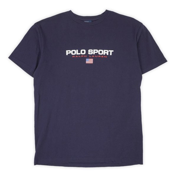画像1: 90's POLO SPORT ロゴプリントTシャツ “USA FABRIC” (1)