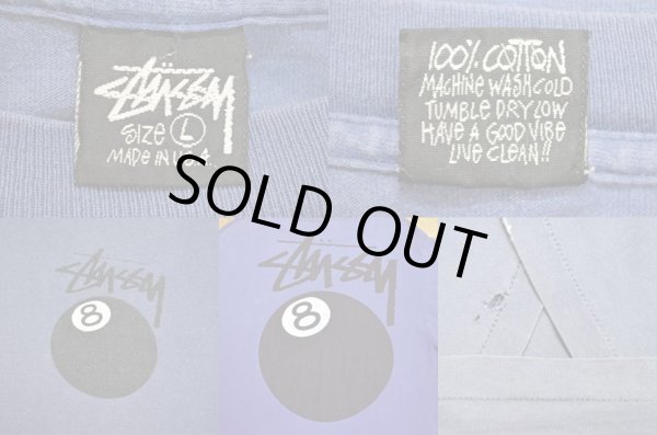 画像3: 80's OLD STUSSY 8ボール プリント Tシャツ “黒タグ / MADE IN USA” (3)