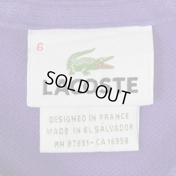 画像2: 90-00's LACOSTE ポロシャツ “DESIGNED IN FRANCE / PURPLE” (2)