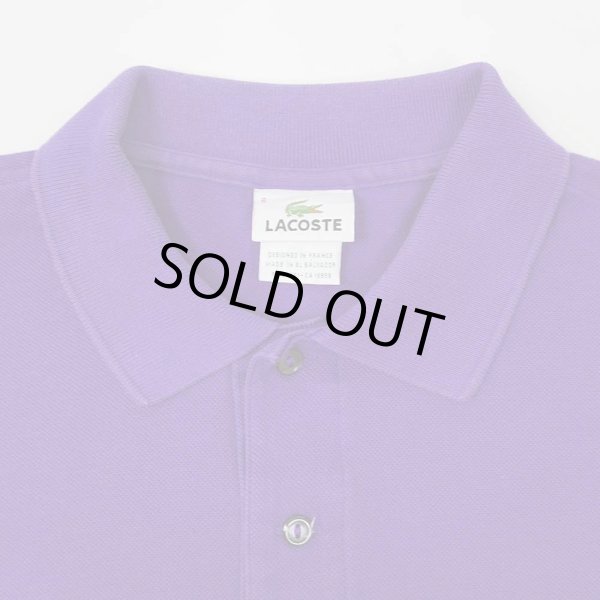 画像4: 90-00's LACOSTE ポロシャツ “DESIGNED IN FRANCE / PURPLE” (4)