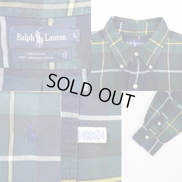 画像3: 90's Polo Ralph Lauren ボタンダウンシャツ "MADE IN USA" (3)