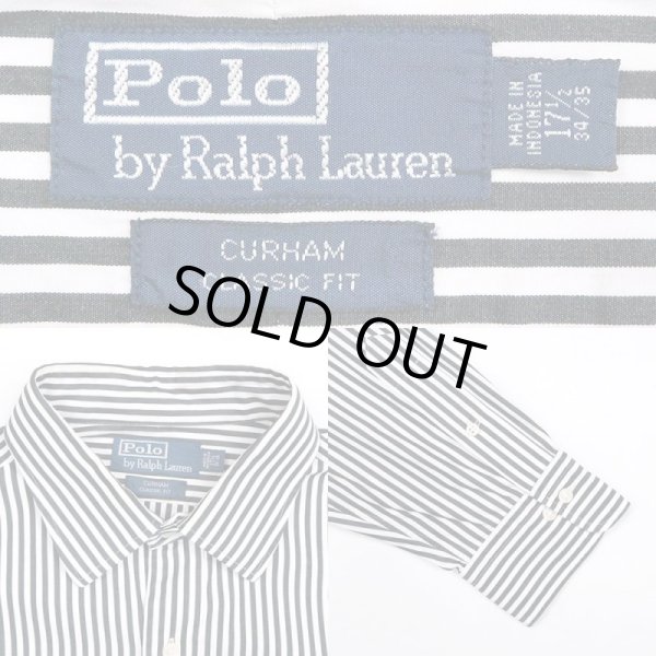 画像3: 90's Polo Ralph Lauren ストライプシャツ "CURHAM" (3)