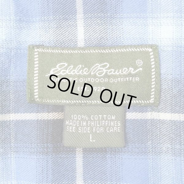 画像3: 00's Eddie Bauer フランネル ボタンダウンシャツ (3)