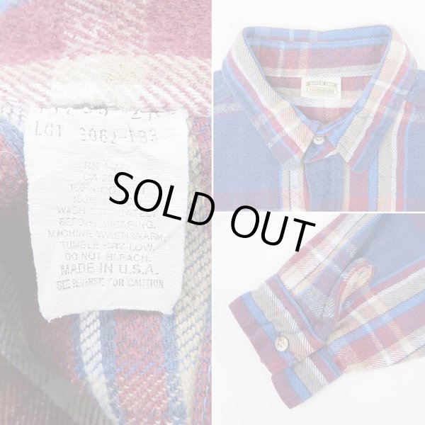 画像4: 90's FIVE BROTHER ヘビーネルシャツ “MADE IN USA / 2XL” (4)