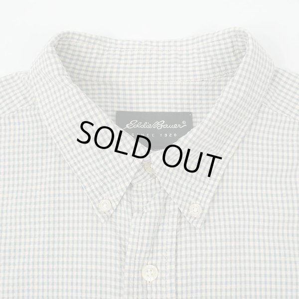 画像3: 00's Eddie Bauer S/S シアサッカー ボタンダウンシャツ (3)