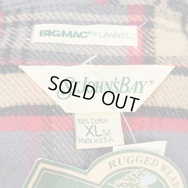画像2: 90's ST. JOHN'S BAY ヘビーネルシャツ "BIG MAC FLANNEL / MADE IN USA / DEADSTOCK" (2)