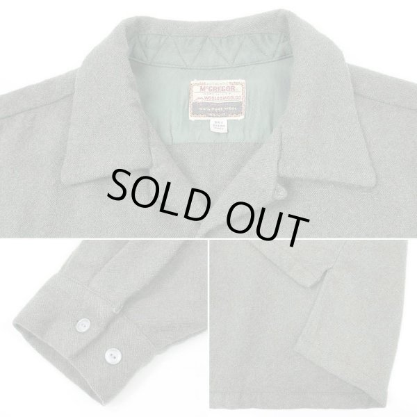 画像3: 50-60's McGREGOR オープンカラーウールシャツ "MADE IN USA" (3)