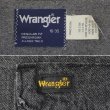 画像4: 90's Wrangler 先染めブラックデニム ウエスタンシャツ "MADE IN USA" (4)
