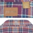 画像2: 90-00's ST JOHN'S BAY フランネル ボタンダウンシャツ "DEADSTOCK / Burgundy Plaid" (2)