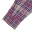 画像4: 90-00's ST JOHN'S BAY フランネル ボタンダウンシャツ "DEADSTOCK / Burgundy Plaid" (4)