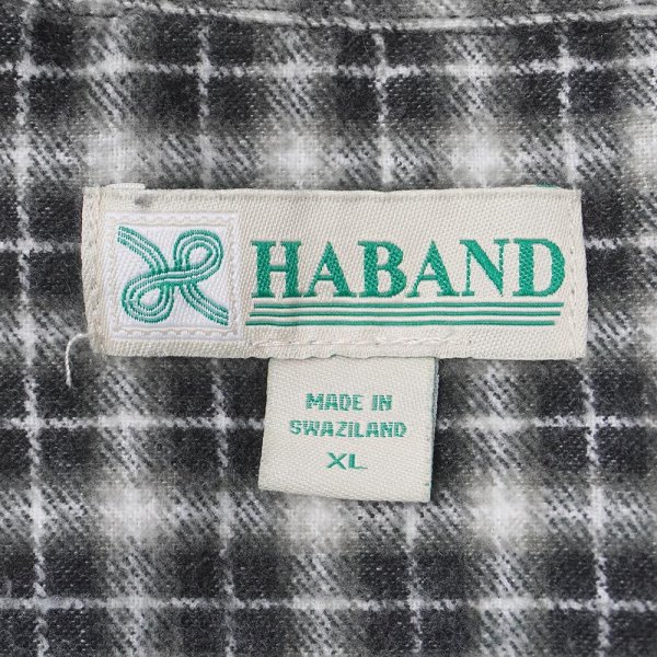 画像2: 90-00's HABAND プリントネルシャツ "Ombre Plaid" (2)