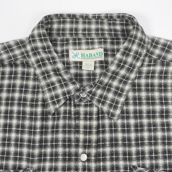 画像3: 90-00's HABAND プリントネルシャツ "Ombre Plaid" (3)
