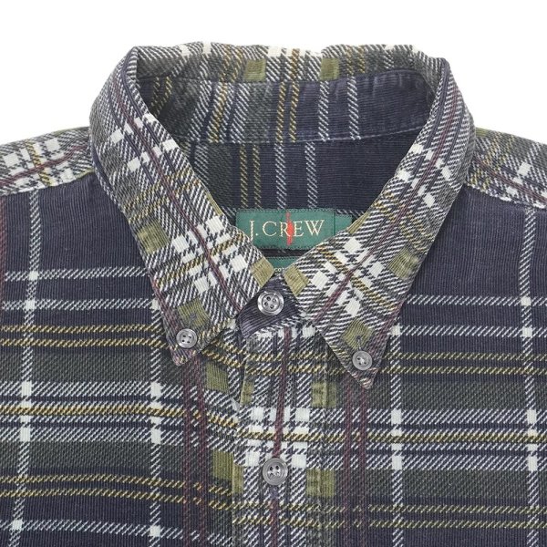 画像3: 90's J.CREW プリントコーデュロイ ボタンダウンシャツ (3)