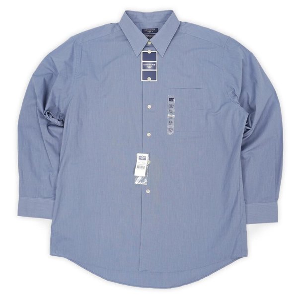 画像1: 00's DOCKERS ストライプ柄 レギュラーカラーシャツ "DEADSTOCK" (1)