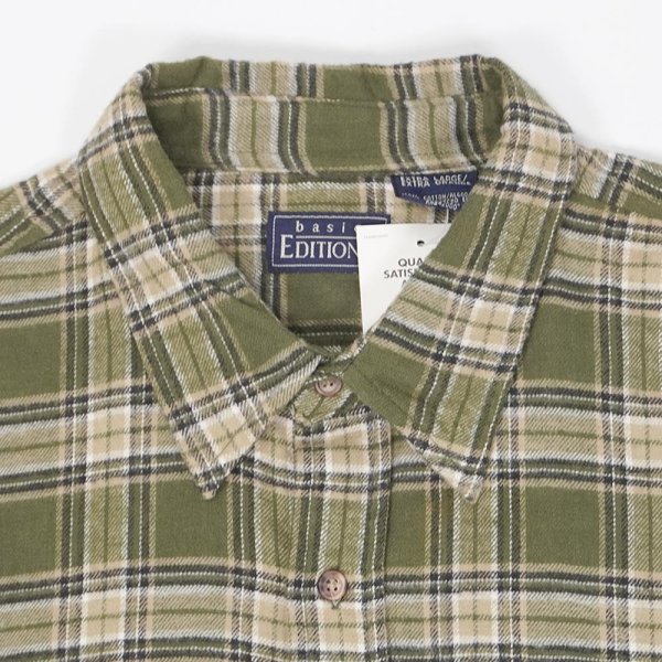 画像3: 90's BASIC EDITIONS フランネルシャツ "DEADSTOCK" (3)