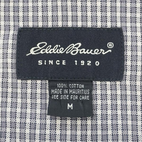 画像2: 00's Eddie Bauer ボタンダウンシャツ "Gray Plaid" (2)