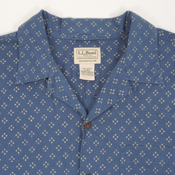 画像3: 00's L.L.Bean S/S 総柄 オープンカラーシャツ 【4】 (3)